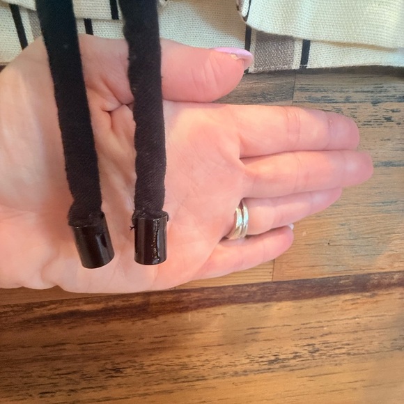 Dress To Park Stripe Linen Print Jacket with Black Accents NWT - Picture 11 of 13